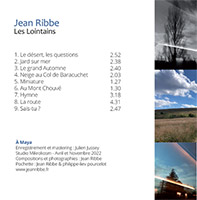 pochette verso Jean Ribbe Les Lointains